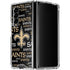 NFL New Orleans Saints Black Blast Galaxy Z Fold4 5G Clear Case