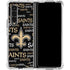 NFL New Orleans Saints Black Blast Galaxy Z Fold4 5G Clear Case