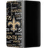 NFL New Orleans Saints Black Blast Galaxy Z Fold4 5G Skin