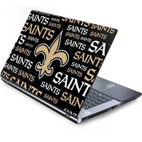 NFL New Orleans Saints Black Blast Generic Laptop Skin