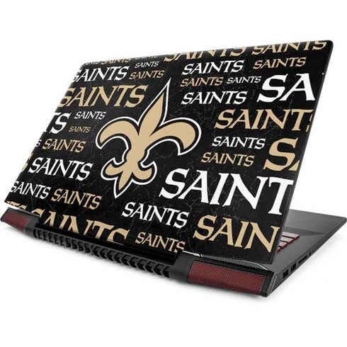 NFL New Orleans Saints Black Blast Lenovo IdeaPad Skin