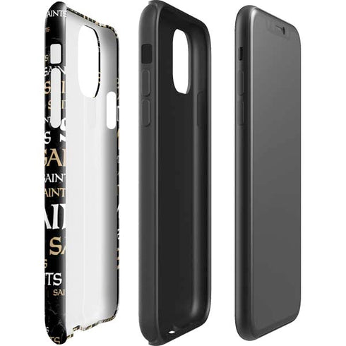 NFL New Orleans Saints Black Blast iPhone 11 Impact Case