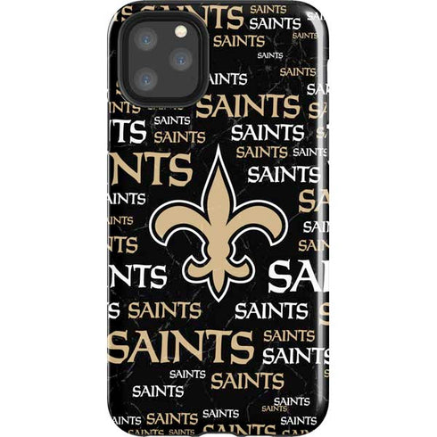 NFL New Orleans Saints Black Blast iPhone 11 Pro Max Impact Case