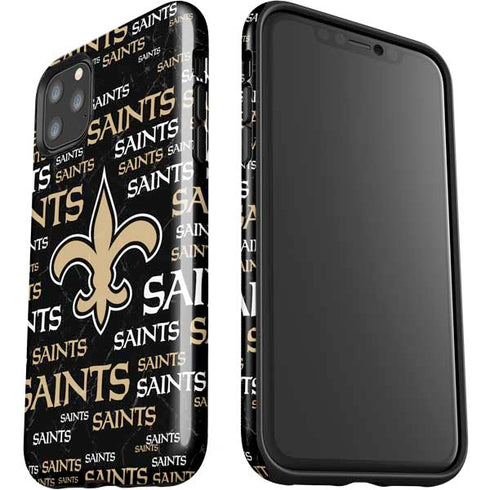 NFL New Orleans Saints Black Blast iPhone 11 Pro Max Impact Case