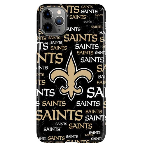 NFL New Orleans Saints Black Blast iPhone 11 Pro Max Lite Case