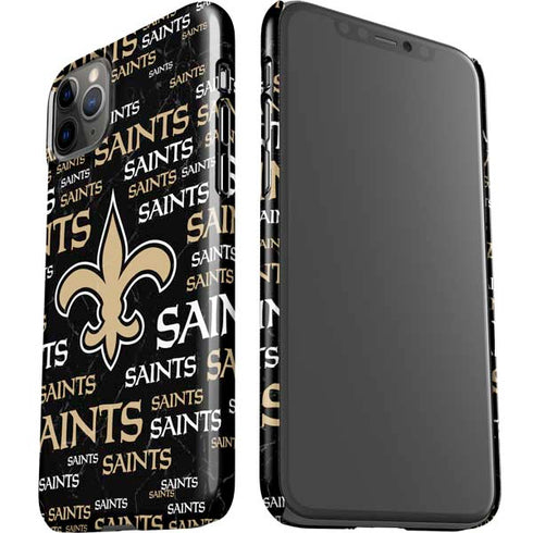 NFL New Orleans Saints Black Blast iPhone 11 Pro Max Lite Case