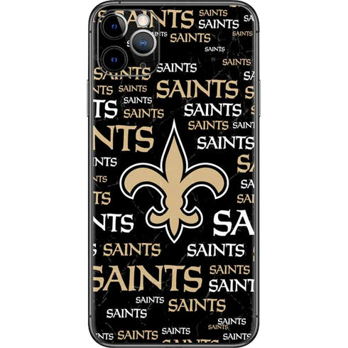 NFL New Orleans Saints Black Blast iPhone 11 Pro Max Skin
