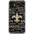 NFL New Orleans Saints Black Blast iPhone 12 Clear Case