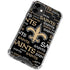NFL New Orleans Saints Black Blast iPhone 12 Clear Case