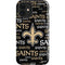 NFL New Orleans Saints Black Blast iPhone 12 Impact Case