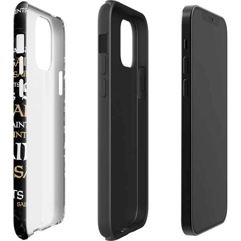 NFL New Orleans Saints Black Blast iPhone 12 Impact Case