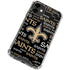 NFL New Orleans Saints Black Blast iPhone 12 Mini Clear Case