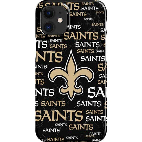 NFL New Orleans Saints Black Blast iPhone 12 Mini Lite Case