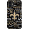NFL New Orleans Saints Black Blast iPhone 12 Mini Lite Case