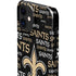 NFL New Orleans Saints Black Blast iPhone 12 Mini Lite Case