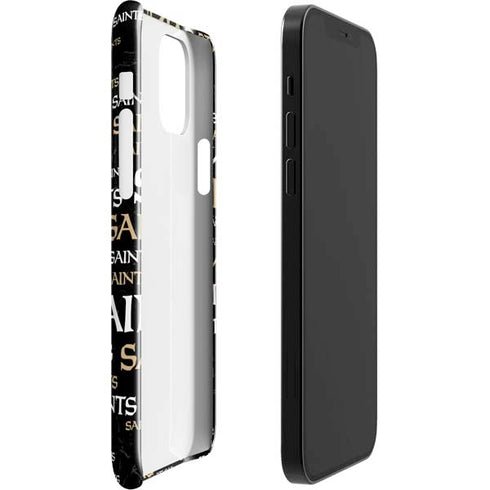 NFL New Orleans Saints Black Blast iPhone 12 Mini Lite Case