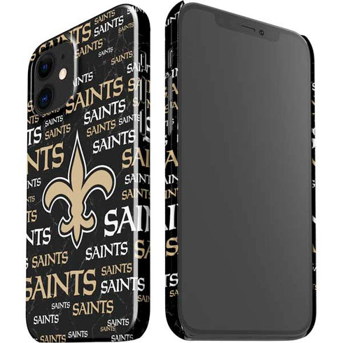 NFL New Orleans Saints Black Blast iPhone 12 Mini Lite Case