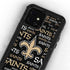NFL New Orleans Saints Black Blast iPhone 12 Mini Waterproof Case