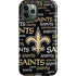 NFL New Orleans Saints Black Blast iPhone 12 Pro Impact Case