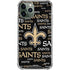 NFL New Orleans Saints Black Blast iPhone 12 Pro Max Clear Case