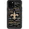 NFL New Orleans Saints Black Blast iPhone 12 Pro Waterproof Case