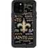 NFL New Orleans Saints Black Blast iPhone 12 Pro Waterproof Case