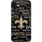 NFL New Orleans Saints Black Blast iPhone 12 Skin