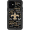 NFL New Orleans Saints Black Blast iPhone 12 Waterproof Case