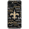 NFL New Orleans Saints Black Blast iPhone 13 Clear Case