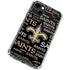 NFL New Orleans Saints Black Blast iPhone 13 Clear Case
