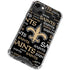 NFL New Orleans Saints Black Blast iPhone 13 Mini Clear Case