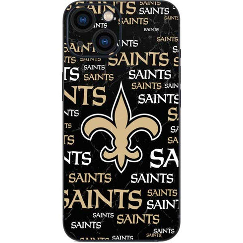 NFL New Orleans Saints Black Blast iPhone 13 Mini Skin