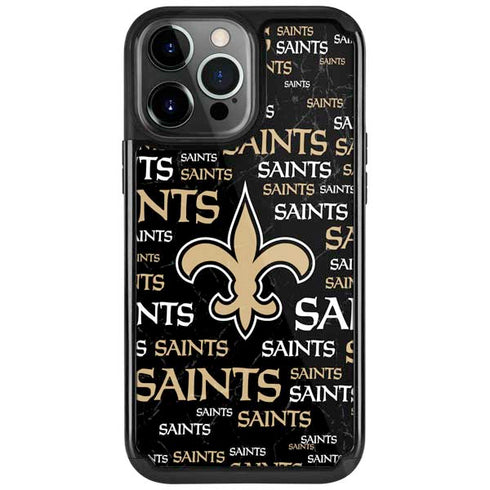 NFL New Orleans Saints Black Blast iPhone 13 Pro Cargo Case