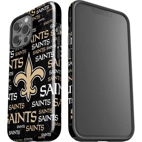 NFL New Orleans Saints Black Blast iPhone 13 Pro Max Impact Case
