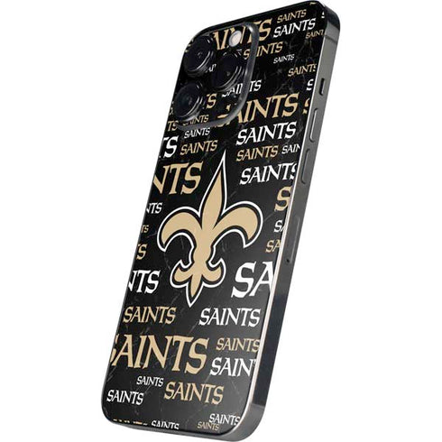 NFL New Orleans Saints Black Blast iPhone 13 Pro Max Skin