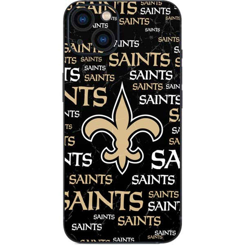 NFL New Orleans Saints Black Blast iPhone 13 Skin