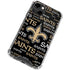 NFL New Orleans Saints Black Blast iPhone 14 Clear Case