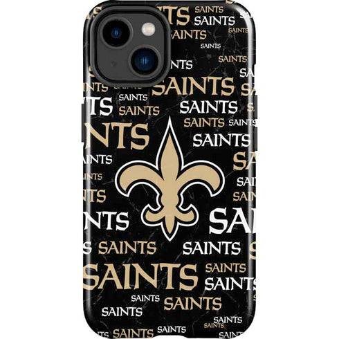 NFL New Orleans Saints Black Blast iPhone 14 Plus Impact Case