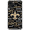 NFL New Orleans Saints Black Blast iPhone 15 Plus Clear Case