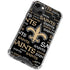 NFL New Orleans Saints Black Blast iPhone 14 Plus Clear Case