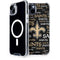 NFL New Orleans Saints Black Blast iPhone 15 Plus MagSafe Case