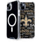 NFL New Orleans Saints Black Blast iPhone 14 Plus MagSafe Case