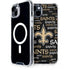 NFL New Orleans Saints Black Blast iPhone 14 Plus MagSafe Case