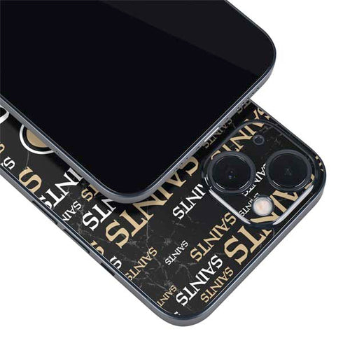 NFL New Orleans Saints Black Blast iPhone 14 Plus Skin