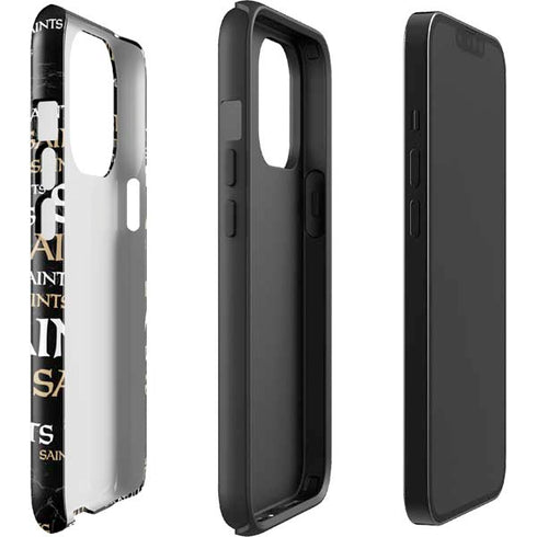 NFL New Orleans Saints Black Blast iPhone 15 Pro Impact Case