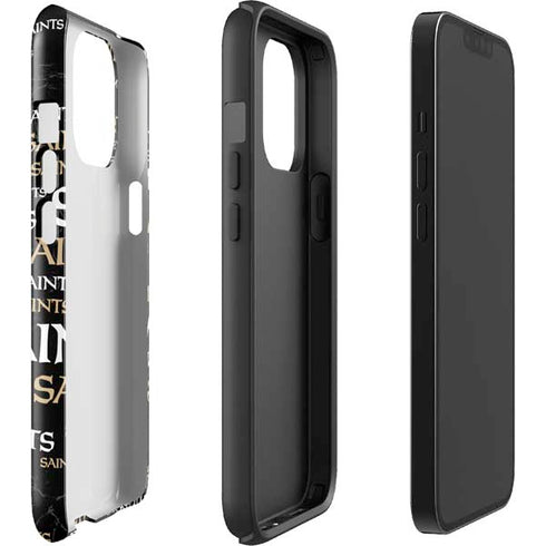 NFL New Orleans Saints Black Blast iPhone 15 Pro Max Impact Case