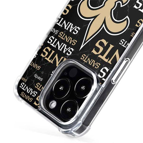 NFL New Orleans Saints Black Blast iPhone 14 Pro Max MagSafe Case