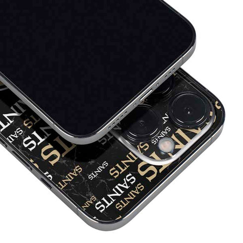 NFL New Orleans Saints Black Blast iPhone 14 Pro Max Skin
