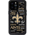 NFL New Orleans Saints Black Blast iPhone 14 Pro Max Waterproof Case