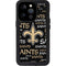 NFL New Orleans Saints Black Blast iPhone 14 Pro Waterproof Case